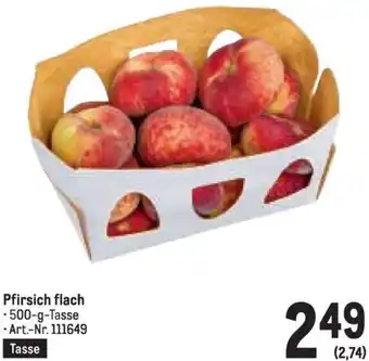Metro Pfirsich flach Angebot
