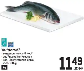 Metro Wolfsbarsch Angebot