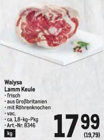 Metro Walysa Lamm Keule Angebot