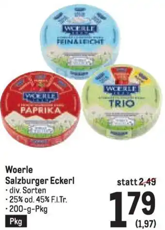 Metro Woerle Salzburger Eckerl Angebot