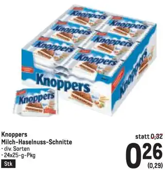 Metro Knoppers Milch-Haselnuss-Schnitte Angebot