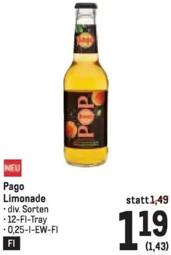 Metro Pago Limonade Angebot