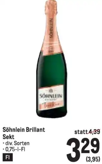 Metro Söhnlein Brillant Sekt Angebot