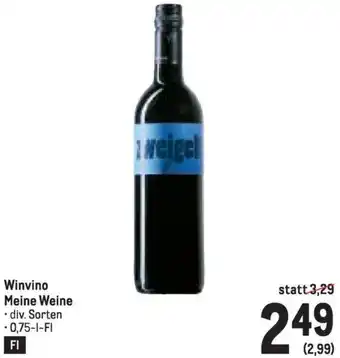 Metro Winvino Meine Weine Angebot