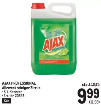 Metro AJAX PROFESSIONAL Allzweckreiniger Zitrus Angebot