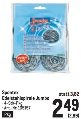 Metro Spontex Edelstahlspirale Jumbo Angebot