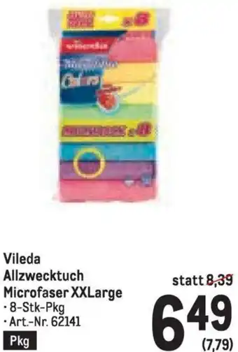 Metro Vileda Allzwecktuch Microfaser XXLarge Angebot