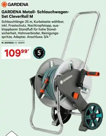 Lagerhaus GARDENA Metall-Schlauchwagen- Set CleverRoll M Angebot
