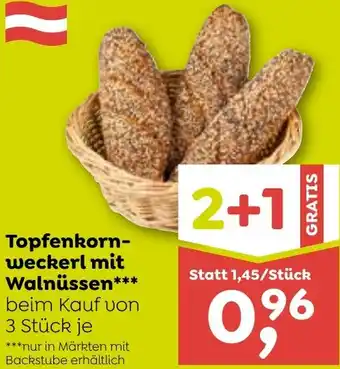 ADEG Topfenkorn- weckerl mit Walnüssen Angebot