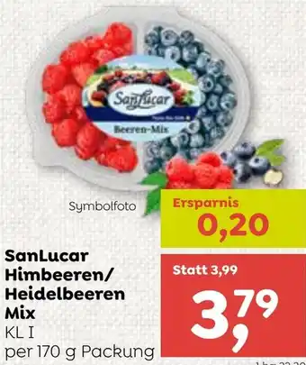 ADEG SanLucar Himbeeren/ Heidelbeeren Mix Angebot