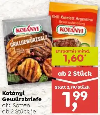 ADEG Kotányi Gewürzbriefe Angebot