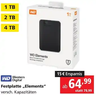 Pagro Diskont Festplatte Elements Angebot