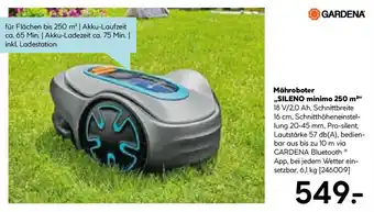 Hellweg Mähroboter ,,SILENO minimo 250 m² Angebot