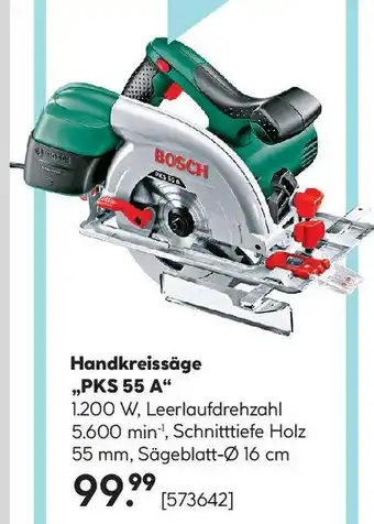 Hellweg Handkreissäge „PKS 55 A Angebot