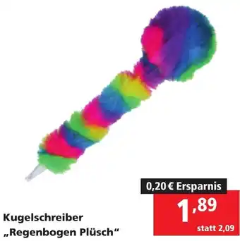 Pagro Diskont Kugelschreiber Regenbogen Plüsch Angebot