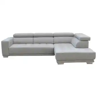 XXXLutz Ecksofa in Chenille Hellgrau Angebot