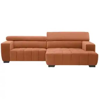 XXXLutz Ecksofa in Velours Orange Angebot