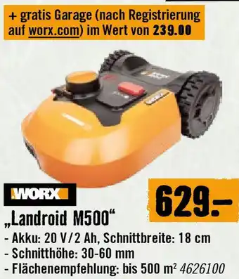 Hornbach WORX Landroid M500 Angebot