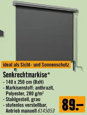 Hornbach Senkrechtmarkise Angebot