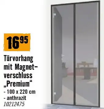 Hornbach Türvorhang mit Magnet- verschluss Premium Angebot