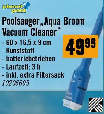 Hornbach Poolsauger Aqua Broom Vacuum Cleaner Angebot