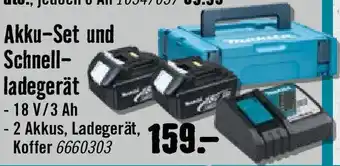 Hornbach Akku-Set und Schnell- ladegerät Angebot