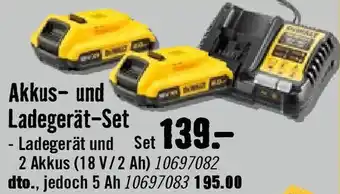 Hornbach Akkus- und Ladegerät-Set Angebot