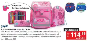 Pagro Diskont Schultaschen-Set Easy Fit 5-tlg. Angebot