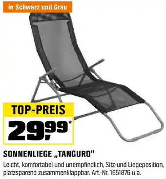 OBI SONNENLIEGE TANGURO Angebot