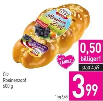 Sutterlüty Ölz Rosinenzopf 600 g Angebot