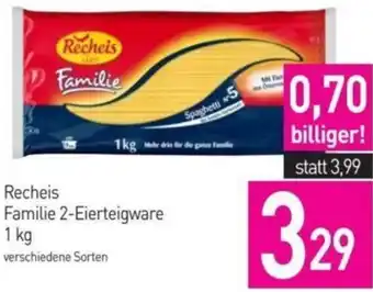 Sutterlüty Recheis Familie 2-Eierteigware 1 kg Angebot