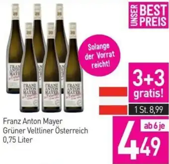 Sutterlüty Franz Anton Mayer Grüner Veltliner Österreich 0,75 Liter Angebot