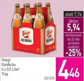 Sutterlüty Stiegl Goldbräu 6 x 0,5 Liter Angebot