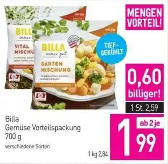 Sutterlüty Billa Gemüse Vorteilspackung 700 g Angebot