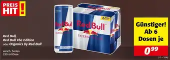 Nah&Frisch Red Bull, Red Bull The Edition oder Organics by Red Bull 250ml Angebot