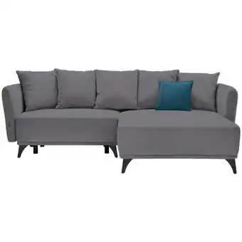 XXXLutz Ecksofa in Chenille Dunkelgrau Angebot