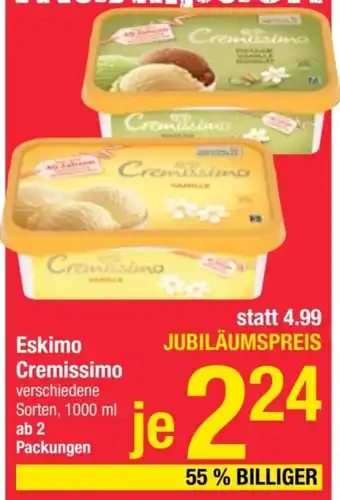 Maximarkt Eskimo Cremissimo 1000ml Angebot