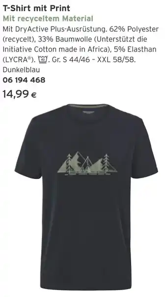 Tchibo Eduscho T-Shirt mit Print Angebot