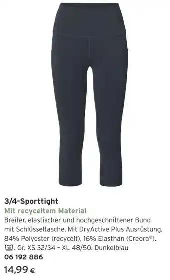 Tchibo Eduscho 3/4-Sporttight Angebot