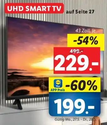 Lidl UHD SMART TV Angebot