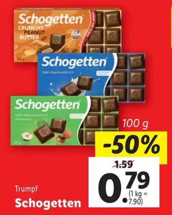 Lidl Schogetten 100g Angebot