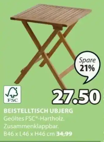 JYSK BEISTELLTISCH UBJERG Angebot