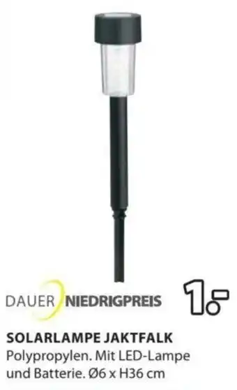 JYSK SOLARLAMPE JAKTFALK Angebot