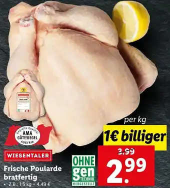 Lidl Wiesentaler Frische Poularde Bratfertig Angebot