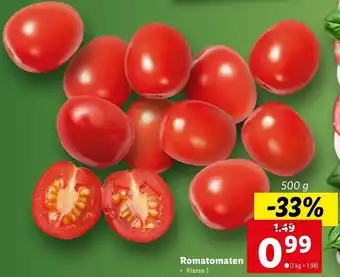 Lidl Romatomaten Klasse I Angebot