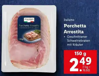 Lidl Italiamo Porchetta Arrostita 150 g Angebot