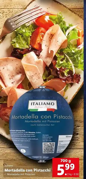 Lidl Italiamo Mortadella Con Pistacchi 700 g Angebot