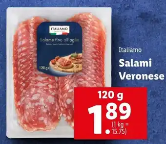 Lidl Italiamo Salami Veronese 120 g Angebot
