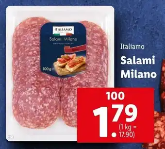 Lidl Italiamo Salami Milano 100 Angebot