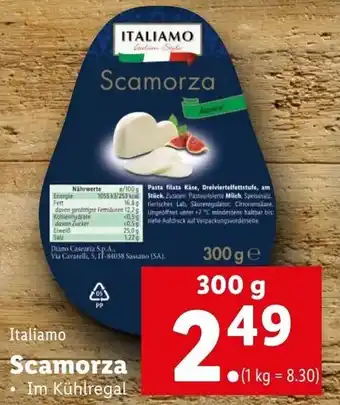 Lidl Italiamo Scamorza 300 g Angebot